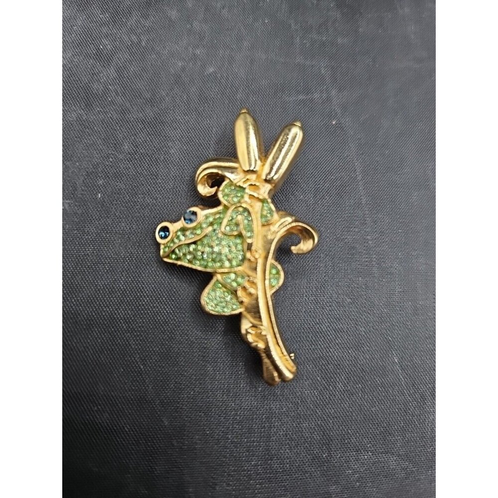 Vintage Lenox Frog Pin Sparkle